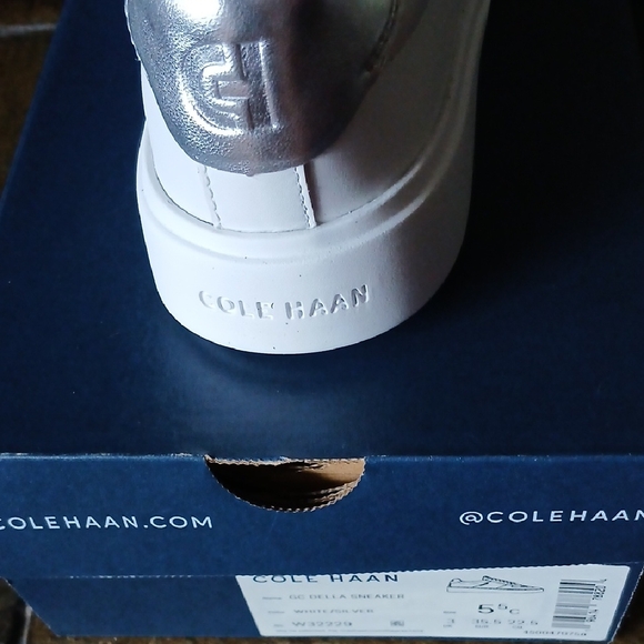 Cole Haan Men's White and Metallic Sneakers - Picture 5 of 5